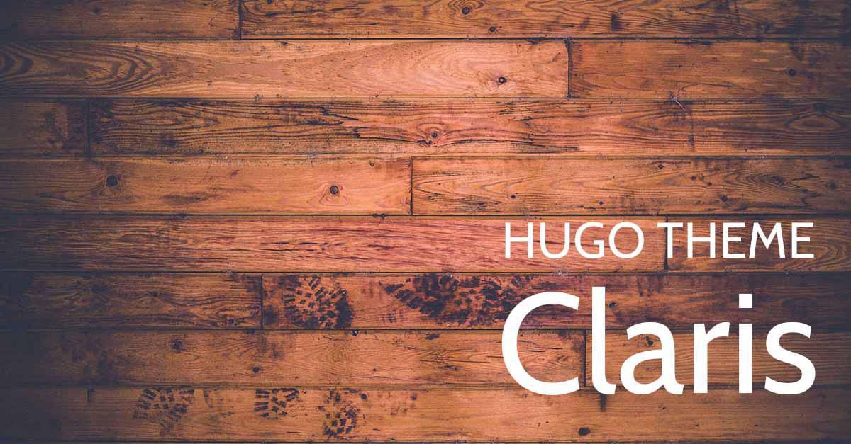 Hugo theme claris share